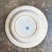 Plat rond et creux Creil & Montereau en terre de fer