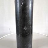 Cylindrical vase roll in black Carrara marble