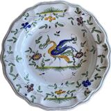 Signed hand painted porcelain dish