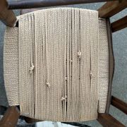 Chaise Louis Philippe, assise tissée, fin XIXème s.