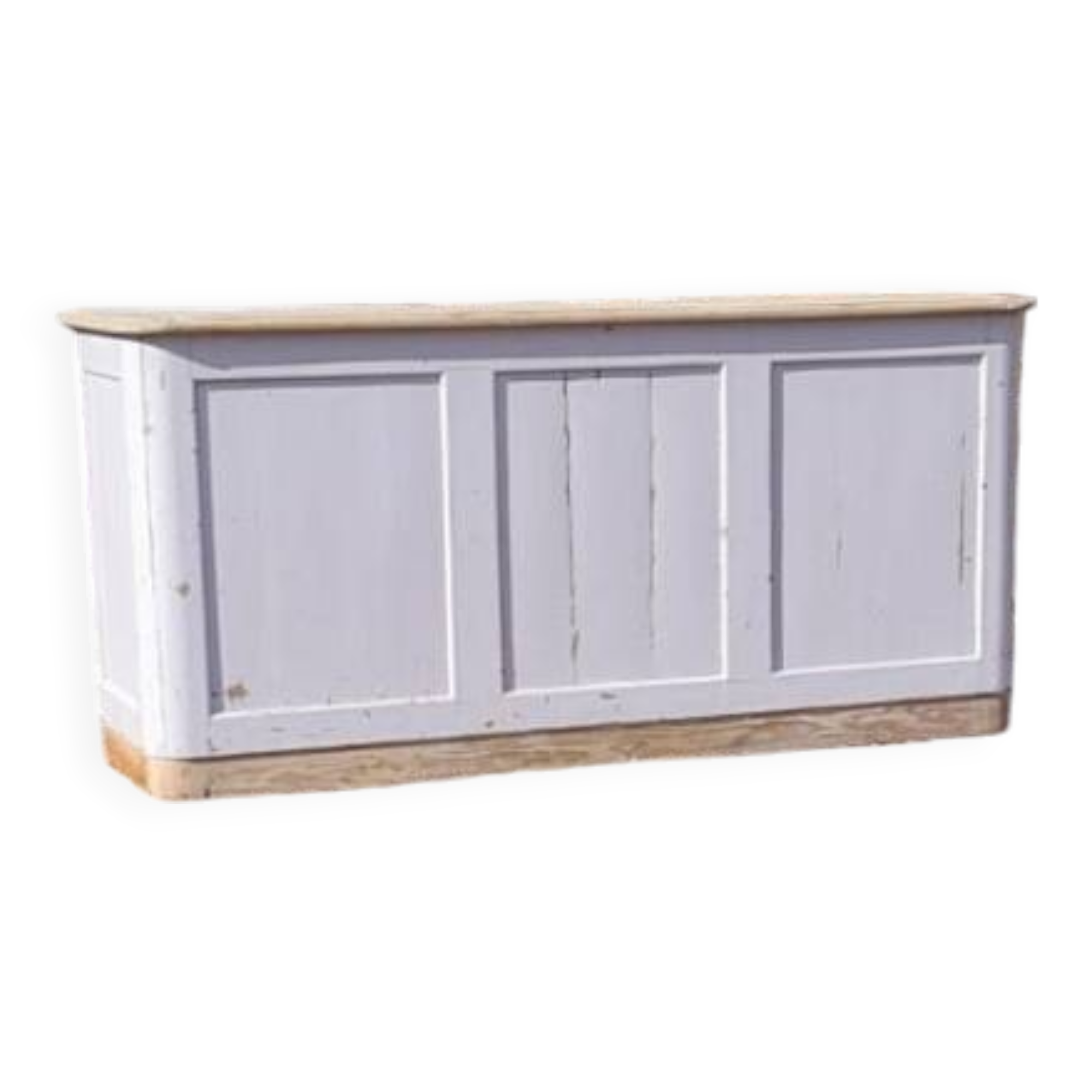 Comptoir en sapin peint en gris