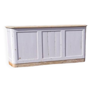 Comptoir en sapin peint - gris