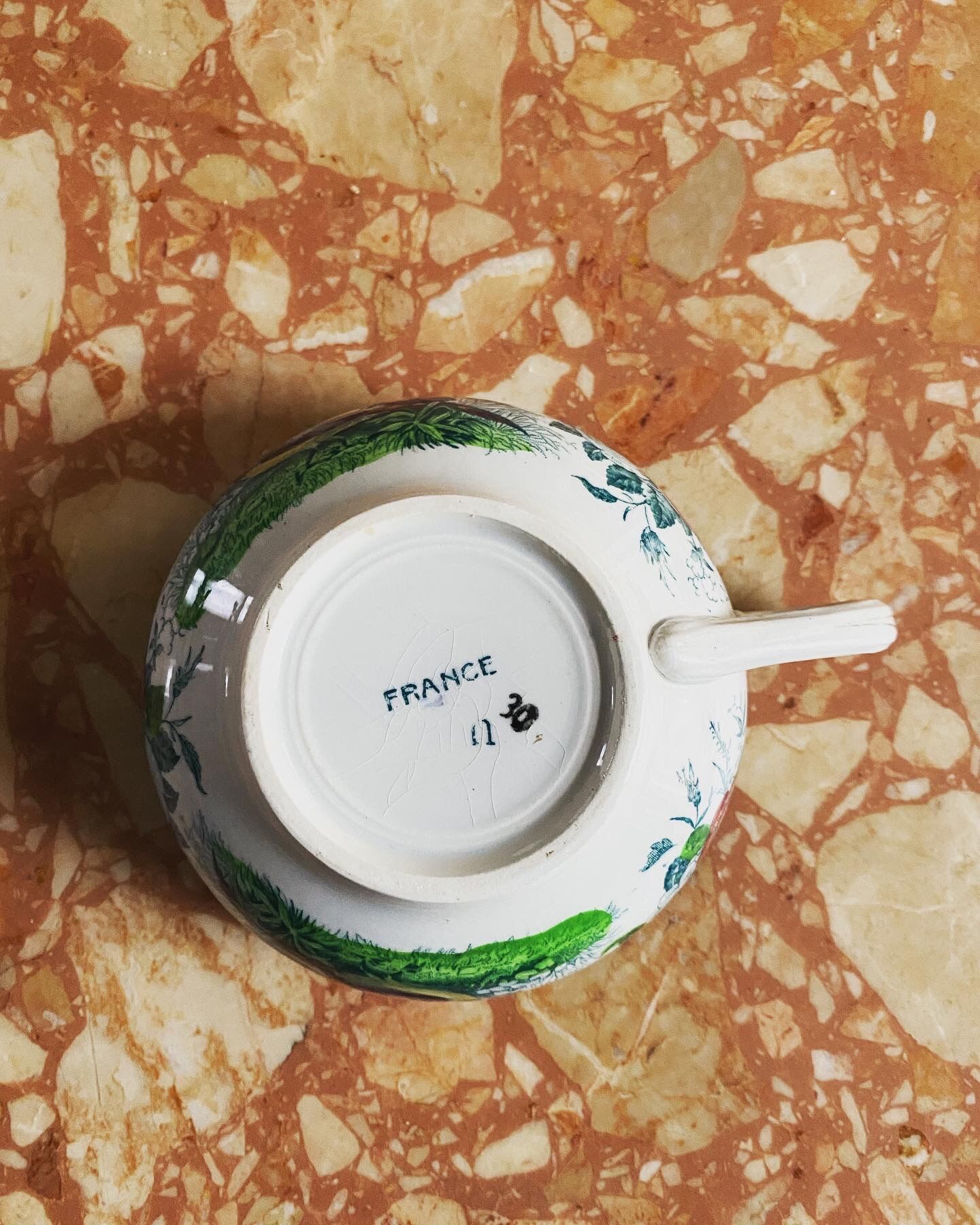 Vintage cup with handle