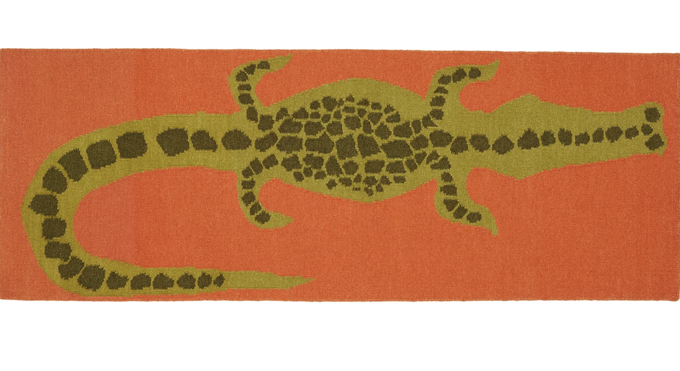 Crocodile runner rug, 180x60 cm