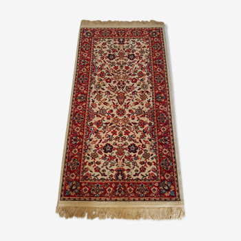 Ancien tapis en laine vintage - 155x73 cm