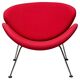 Mid-century modern chair with red and orange slices by Pierre Paulin