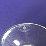 Set of 6 crystal wine glasses