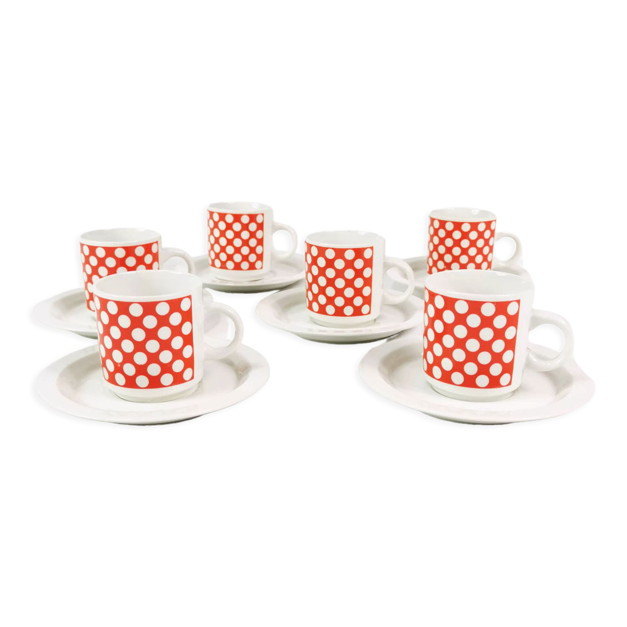 Espresso cup set, Fontebasso Treviso, Italy, 1970s