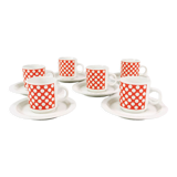 Espresso cup set, Fontebasso Treviso, Italy, 1970s