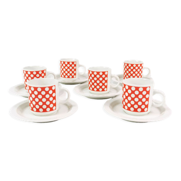 Espresso cup set, Fontebasso Treviso, Italy, 1970s