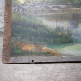Tableau ancien peinture sur impression