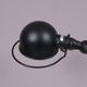 1950s Table clamp lamp in black metal, recent edition model SI332/ Jieldé,
