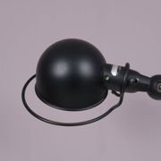 1950s Table clamp lamp in black metal, recent edition model SI332/ Jieldé,