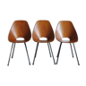 3  chairs "Medea" by Vittorio Nobili for Fratelli Tagliabue 1950