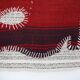 Hand Woven Tribal Wall Hangin, Boho Textile Art, 103x106 Cm