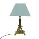 Vintage Brass Table Lamp Mythical Dolphin 41cm