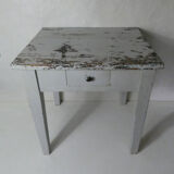 Solid oak side table