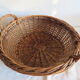 Round wicker basket