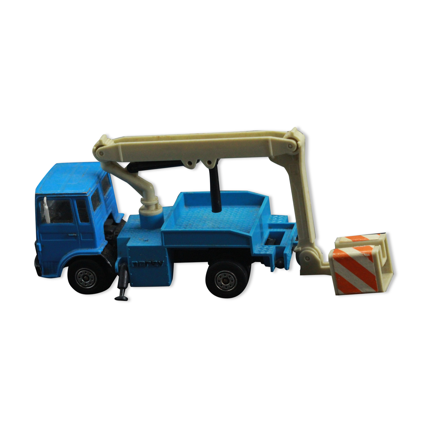 Old toy truck crane norev