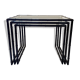 Trundle table 1970 metal bamboo way
