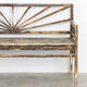 Wooden bench “Sunrise” patina