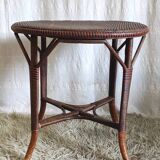 Rattan coffee table - early 20th century