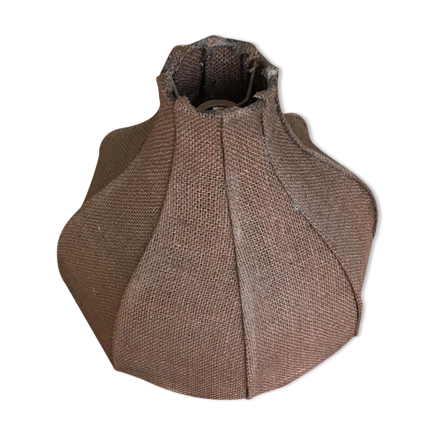 Lampshade in brown fabric