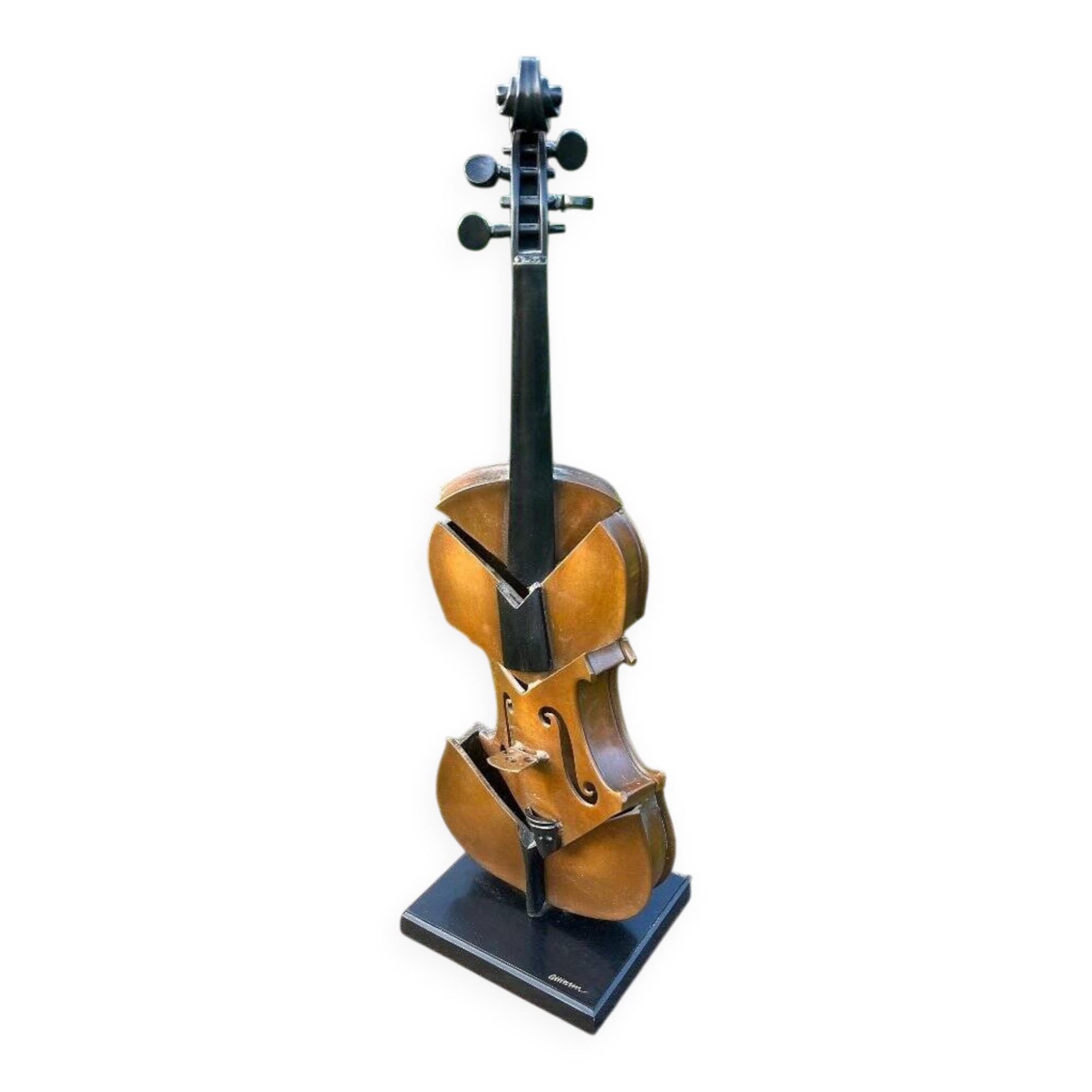 Arman violon coupé II hommage à Picasso