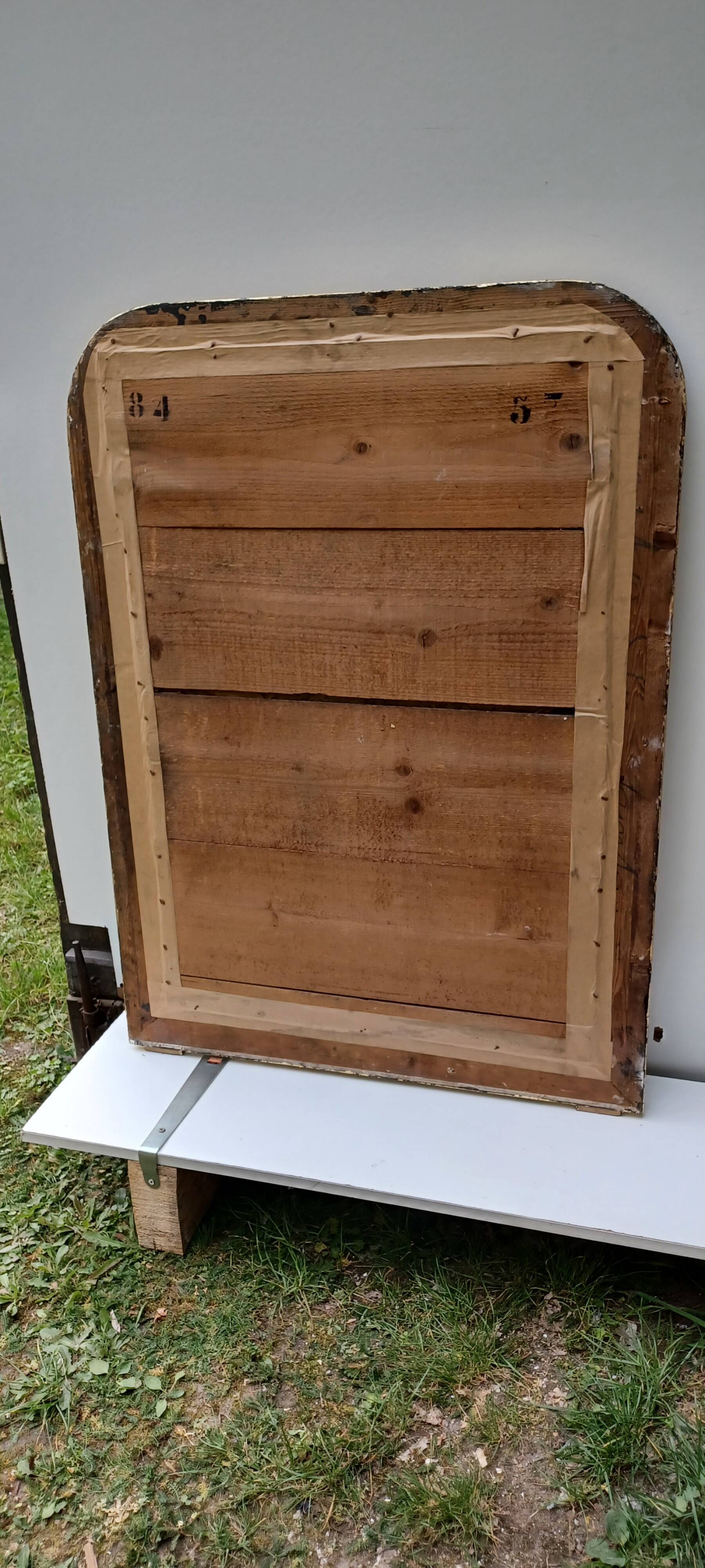 Golden mirror in louis-philippe style around 1870