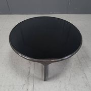 Table basse brutaliste en acier sculpté, années 1970
