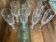 Lot de 7 flûtes à champagne en cristal taillé