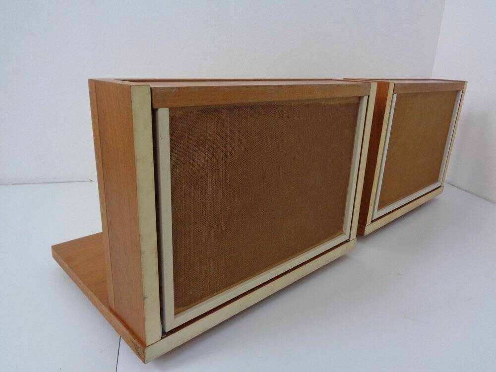 Teak Consoles with Drawers, 1960s, Set of 2
