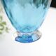 Vase en verre Murano bleu signé