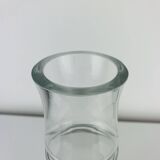 Organic style bamboo glass vase, vintage