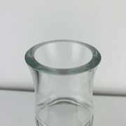 Vase vintage en verre en forme de bambou