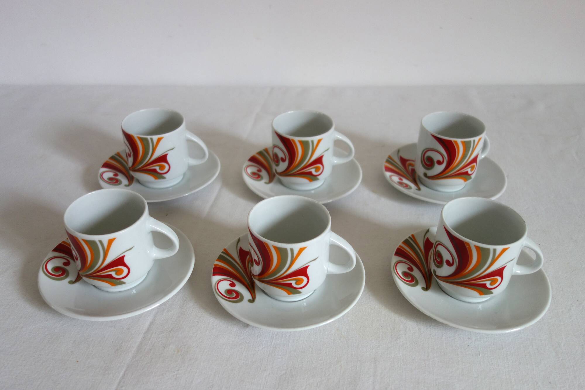 “ANCAP” porcelain coffee service made in Italy
