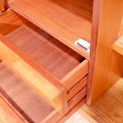 Midcentury glazed bookcase by František Mezulánik for UP Závody, 1960s