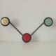 Vintage 1960s wall coat rack