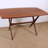 Scandinavian teak high and coffee table 1960.