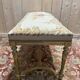 Bench - Louis XVI style office bench in gilded wood