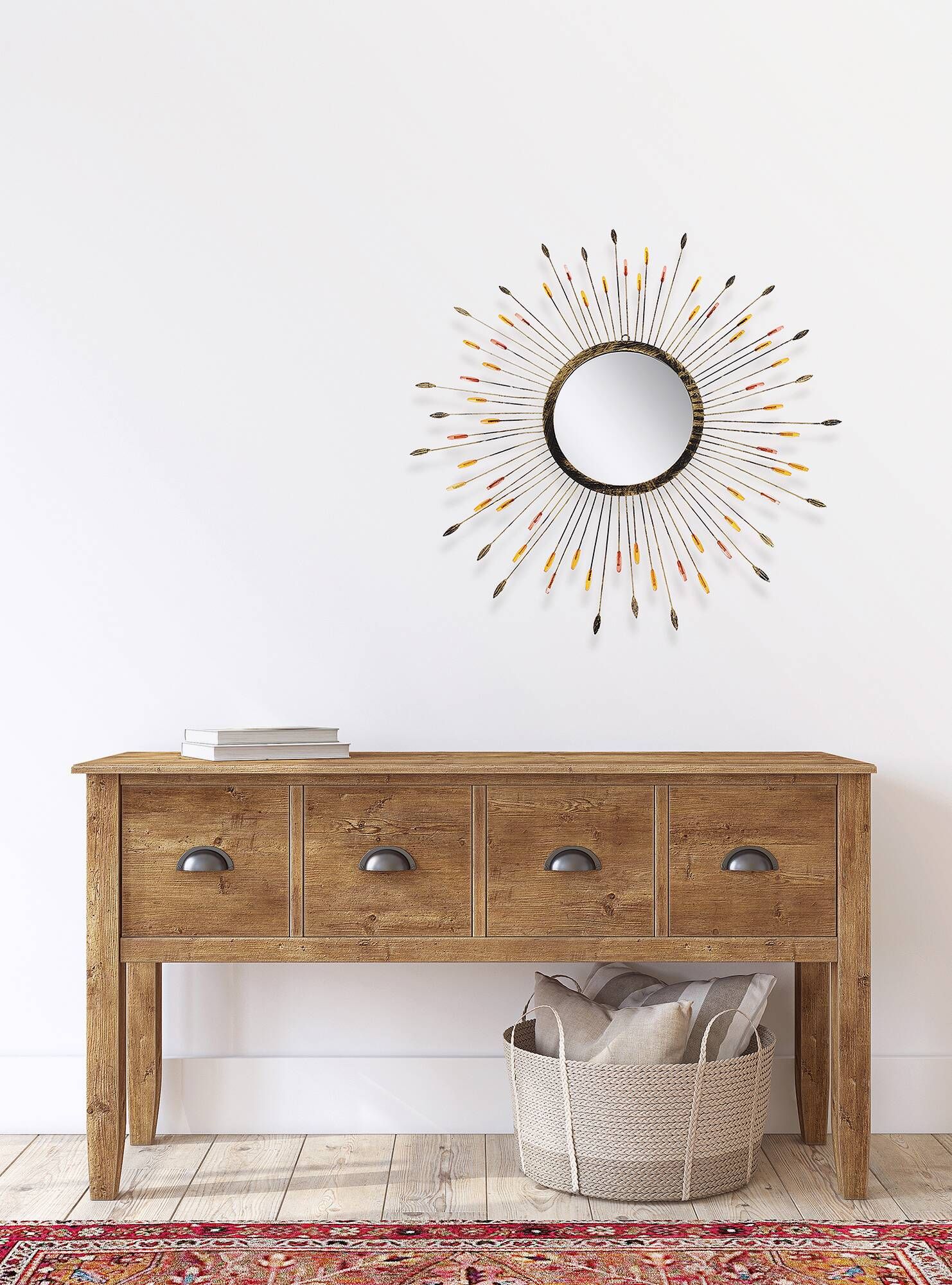 Metal sun mirror