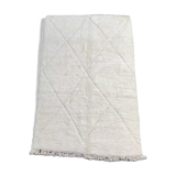 Large Berber carpet white diamond 200x320 cm