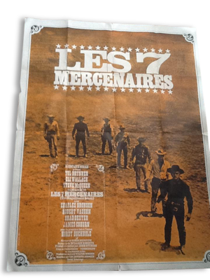 Affiche originale rare des 7 mercenaires