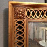 Miroir en bois sculpté doré 1920 69x97cm
