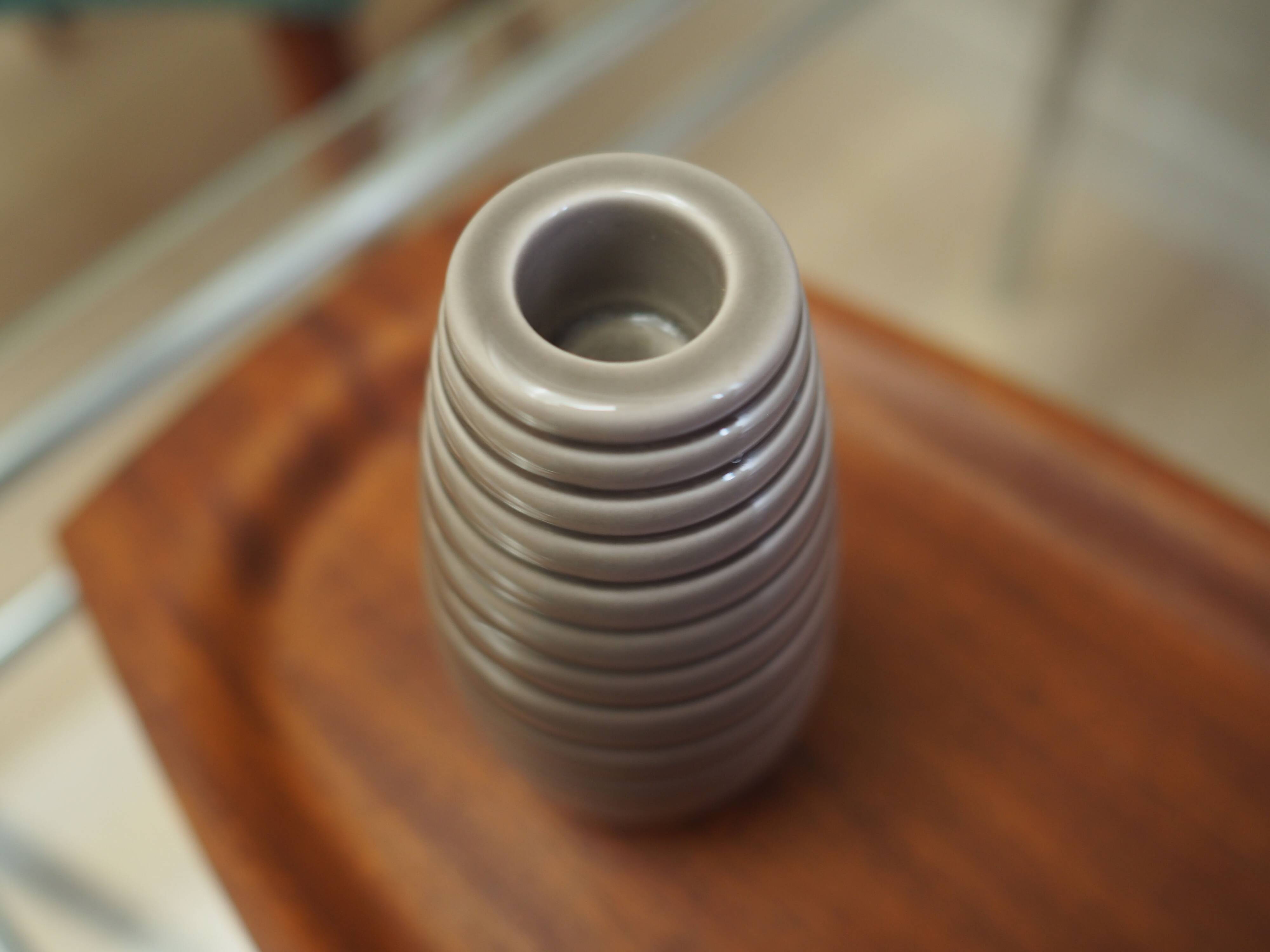 Ceramic candle holder, Danish design, 1990s, designer: Marianne Nielsen, production: Kähler Keramik