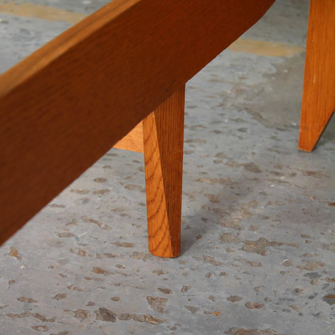 Pair of twin beds and bedside tables 1950