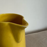 Vintage ceramic yellow pitcher