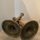 Pair of bronze torch candlesticks 1900