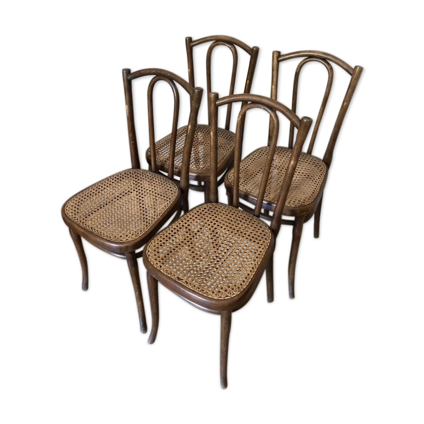 Old bistro chairs Thonet Hofmann curved wood
