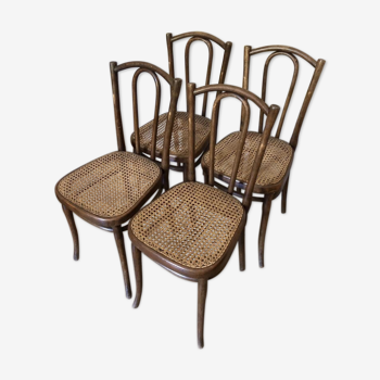 Old bistro chairs Thonet Hofmann curved wood